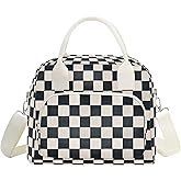 RLGPBON Lunch Bag for Women Insulated Lunch Box Cute Corduroy Lunch Tote Bags Lightweight Reusable Leakproof Cooler Bag with Adjustable Shoulder Strap for Work Office Travel Picnic