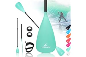 LEDONNE SUP Paddle 4-Piece Adjustable Kayak Paddle Floating Lightweight Paddle Board Oar with Aluminum Alloy Shaft and 2 Nylon Blades Best Price Based on Our 3 Million Sets Per Year 500 bought monthly