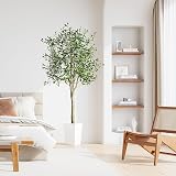 YOLEO 6ft Olive Tree Faux Silk Leaves Indoor Decor Style 2 view 7
