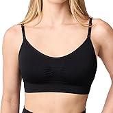 Coobie Women's Seamless Scoopneck Cami Bra with Back Closure Full Coverage T-Shirt Bra