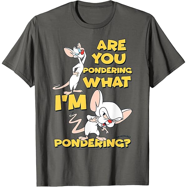 thumbnail image 2 of Pinky And The Brain Mens T-shirt - To Do List Take Over The World 2 of 11