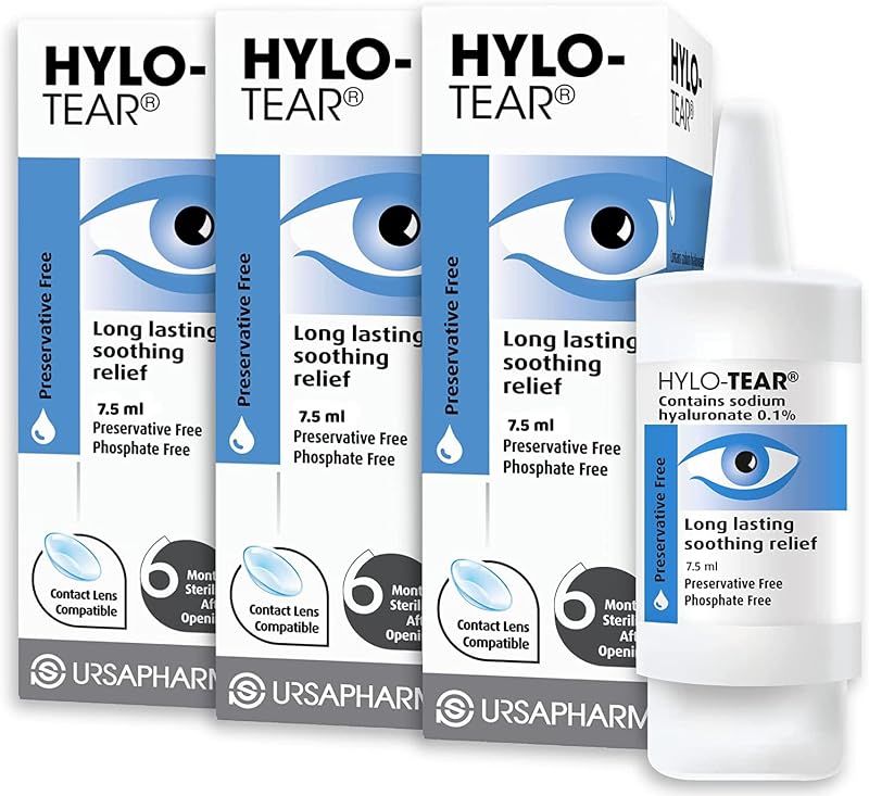 HYLO EYE CARE Hylo-Tear Long Lasting Eye Drops 7.5ml Triple Pack