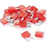 (25Pcs) 10 Amp Mini Car Fuses, 10A Automotive Fuses, Blade Fuse for Car/RV/Truck/SUV/Motorcycle/Boat