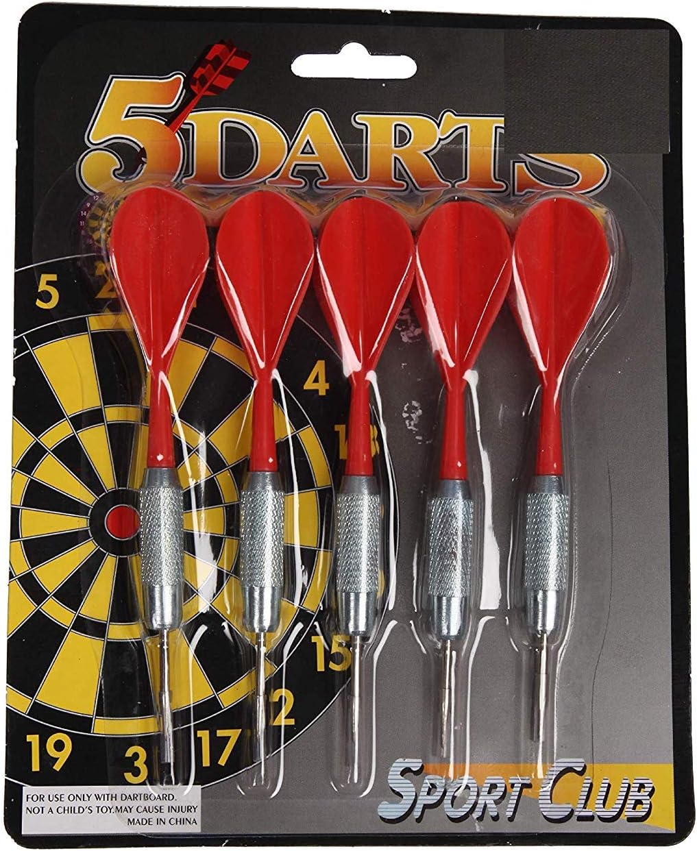 Assemble 5 Pcs Cork Darts Pins-Mulricolor Steel Tip Dart (Multicolor, Pack of1)