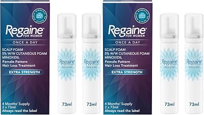 Regaine for Women Hair Growth Foam Minoxidil 2 x 73ml Pack of 2