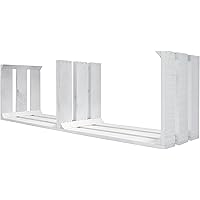 Decowood Handmade Pintado Estantería con Separador y Laterales, Madera