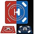FPVtosky Nighttime Reflective Drone Landing Pad, Fast-fold Double Sided Waterproof Landig Pad Weighted for DJI Mini 5 Pro/ 4/