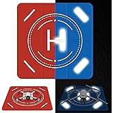 FPVtosky Nighttime Reflective Drone Landing Pad, Fast-fold Double Sided Waterproof Landig Pad Weighted for DJI Mini 5 Pro/ 4/