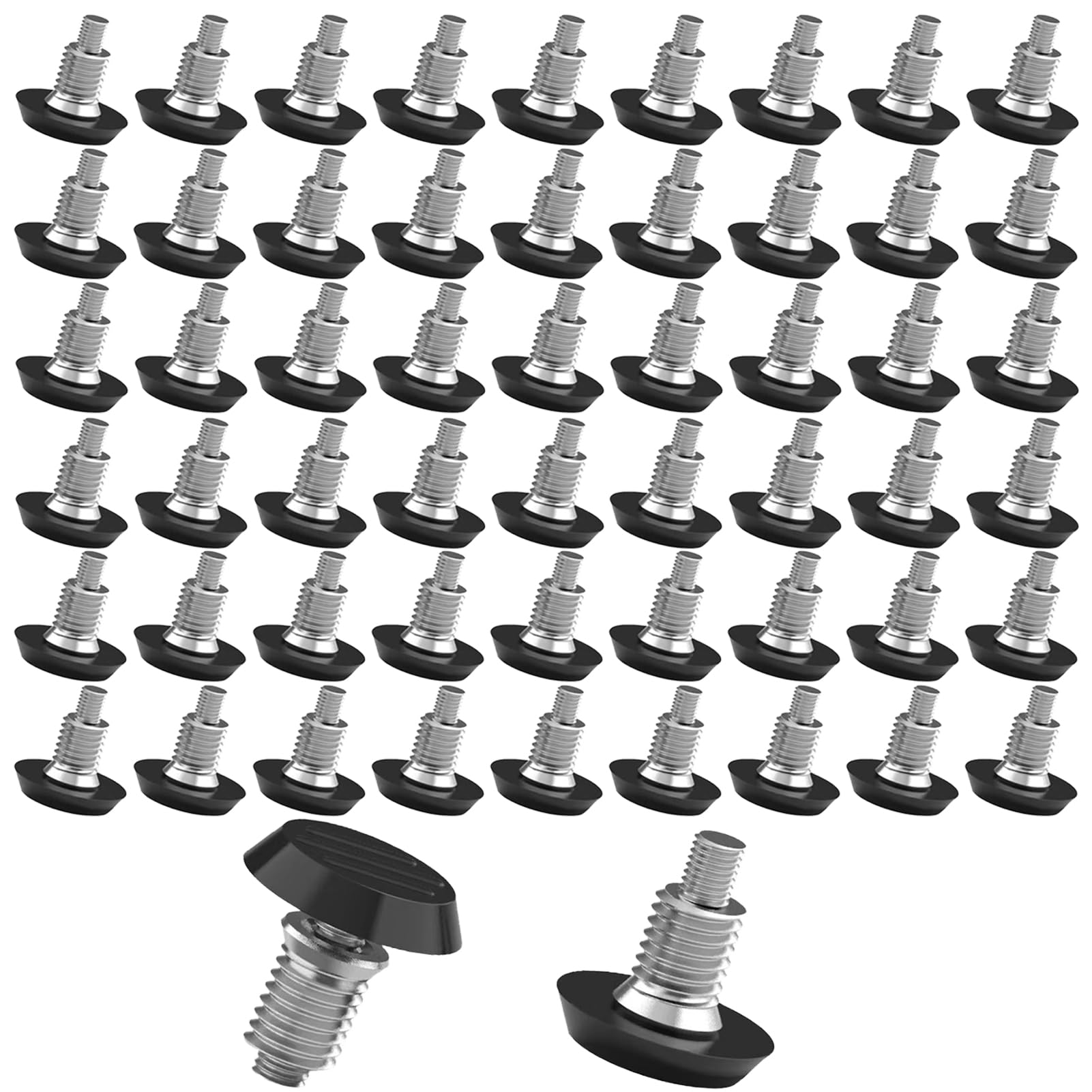Photo 1 of 1/4" Thread Furniture/Table/Chair Feet Levelers Screw On,64 Pcs/Package Adjustable Wood Furniture Leg Levelers with 1/4-20 Threaded Inserts