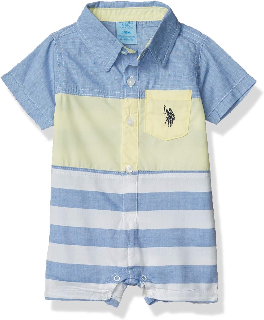 U.S. Polo Assn. Baby Boys' Rompers