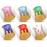 6 Pack Ice Cream Drip Theme Baseball Ball 9 Inch Themed Gift Lifestyle | Practice Hitting Party Favors, Youth Adult Graduate Themed Ball Decoration