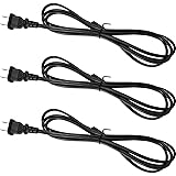 3 Pack Lamp Cord with Molded Plug, Lamp Cord