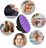 Sosoon Scalp Massager Shampoo Brush Soft Silicone Hair Scrubber for Wet Dry view 6