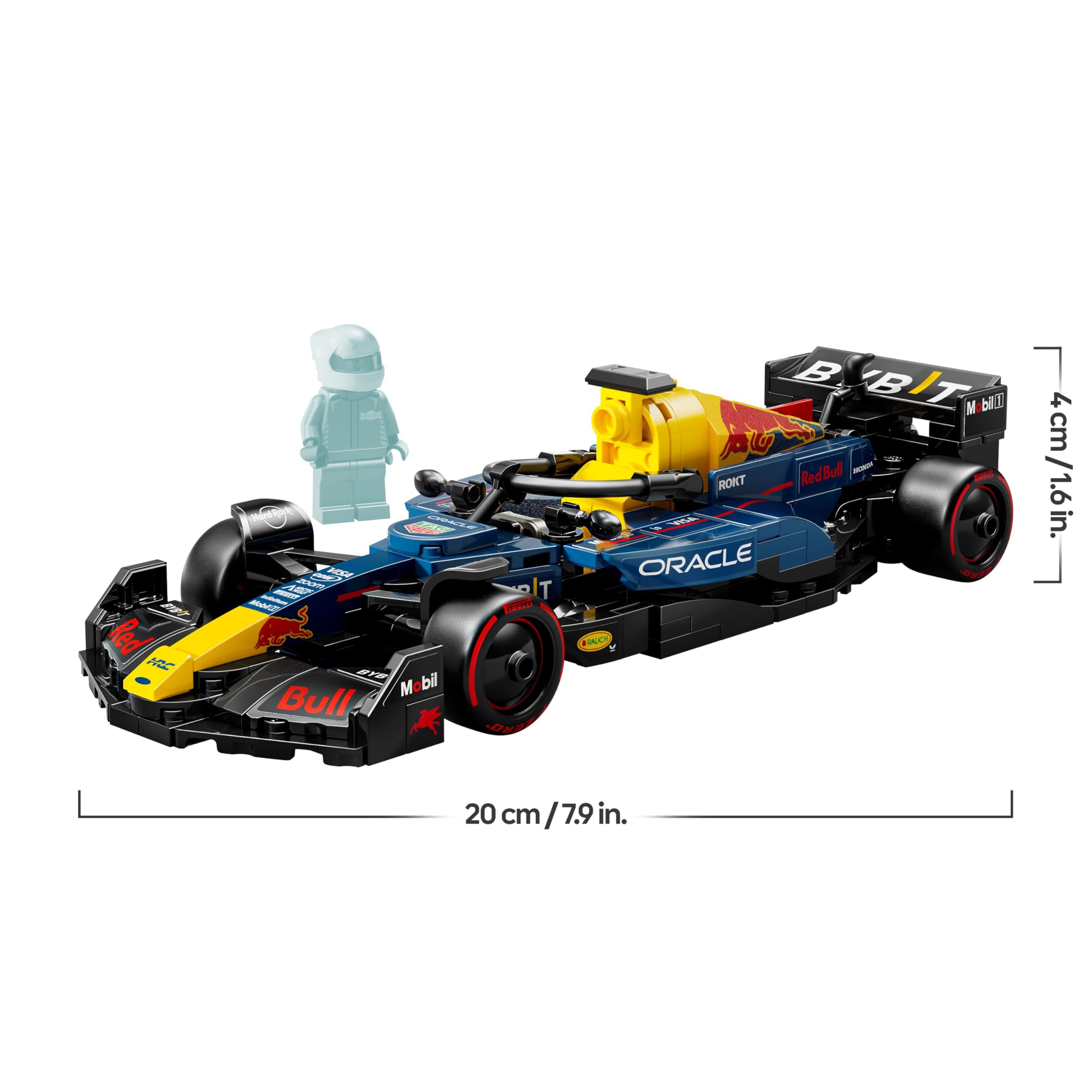 LEGO Speed Champions Oracle Red Bull Racing RB20 F1 Rennauto - Modell für Erwachsene mit Formel 1 Minifigur zum Sammeln - Ausstellungsstück und Geschenk für Fans von Motorsport & Rennwagen 77243 9