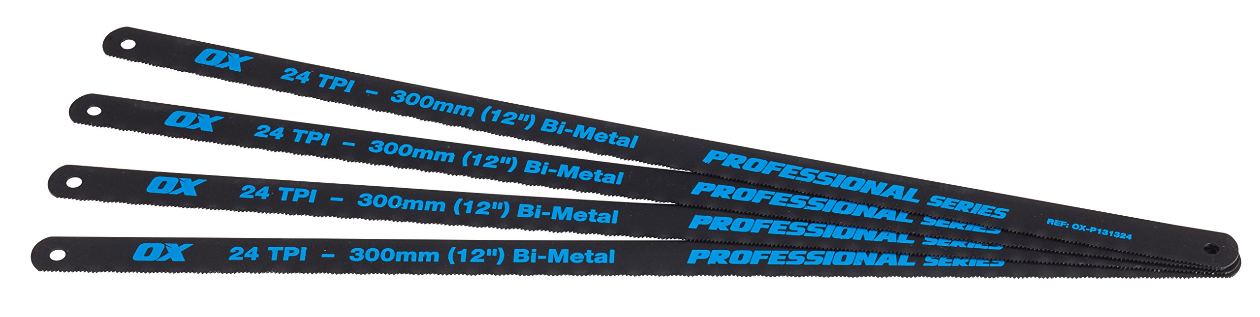 OX Pro 12" Hacksaw Blades 24 TPI Pack 4