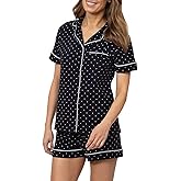 PajamaGram Pajamas For Women - Womens Pajama Short Sets, 100% Cotton