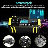HAUSPROFI 12V/24V 8A Battery Charger 6 Modes LCD Intelligent 3-Stage view 7