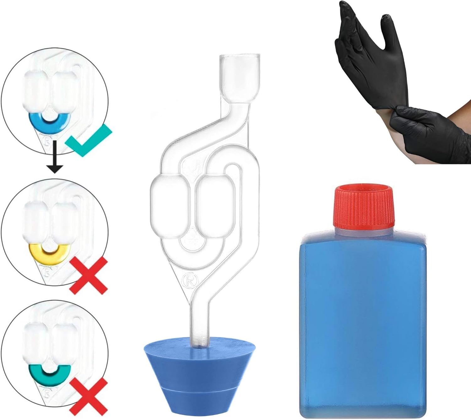 Cylinder Head Gasket Tester Kit CO2 Combustion Leak Kit Head Gasket and