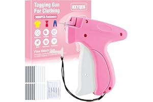 NXYQEH Stitch Gun for Clothes Comes with 6 Fine Needles, 3000 Pcs Micro Fasteners(1500 White & 1500 Black),Stitch Gun Speedy Clothing Fixer, Quick Clothing Fixer