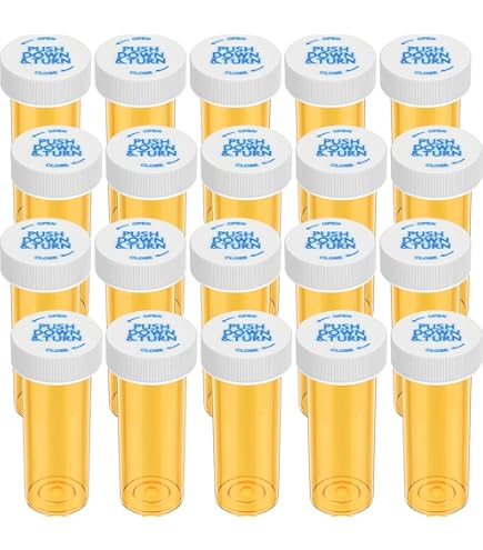 Amazon.com: Five Star Supplies Snap Cap Plastic Pill Bottles