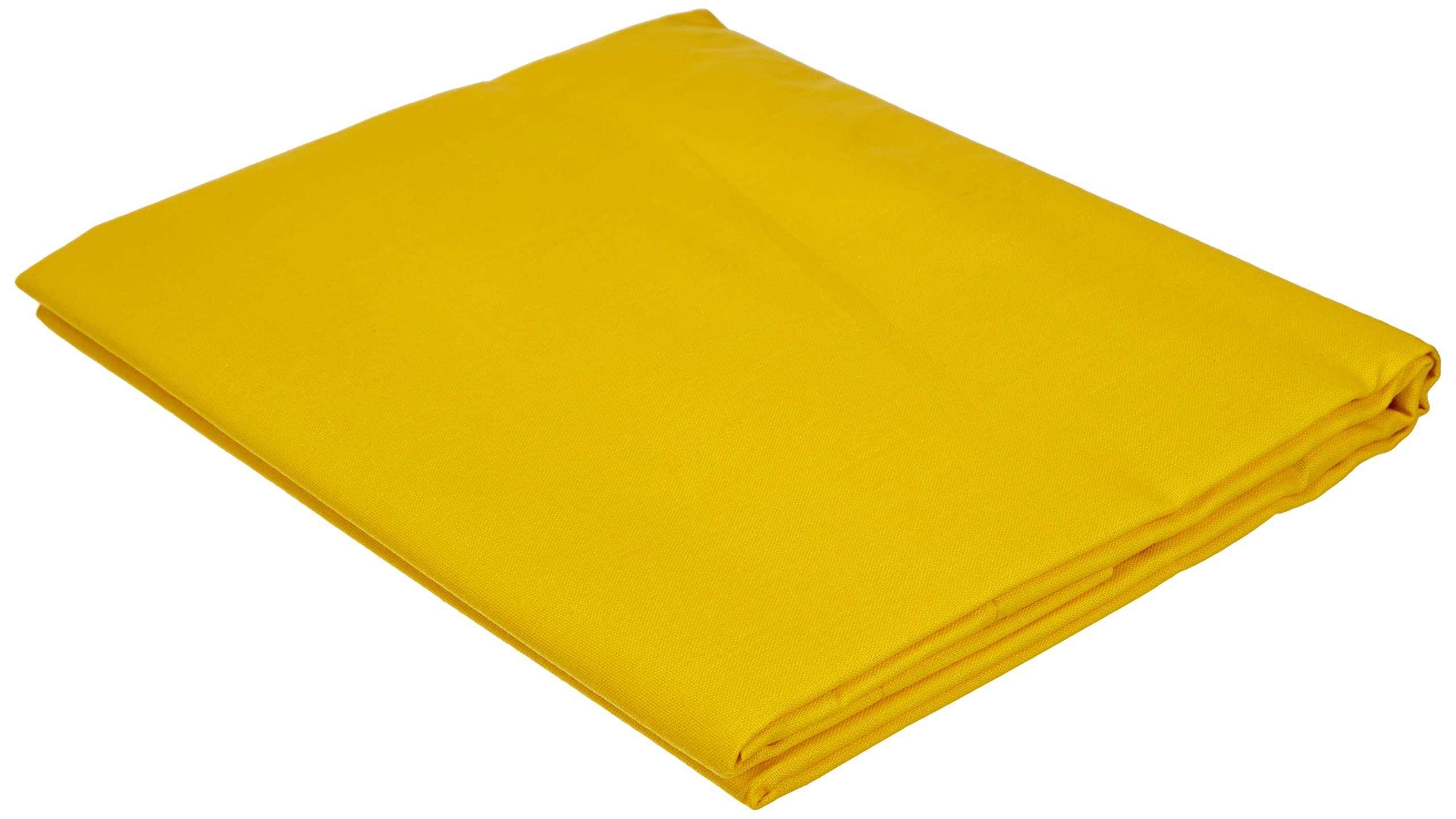 Today Saffron Yellow Cotton Pillowcase - Size 75x75 cm for a 60x60 cm pillow
