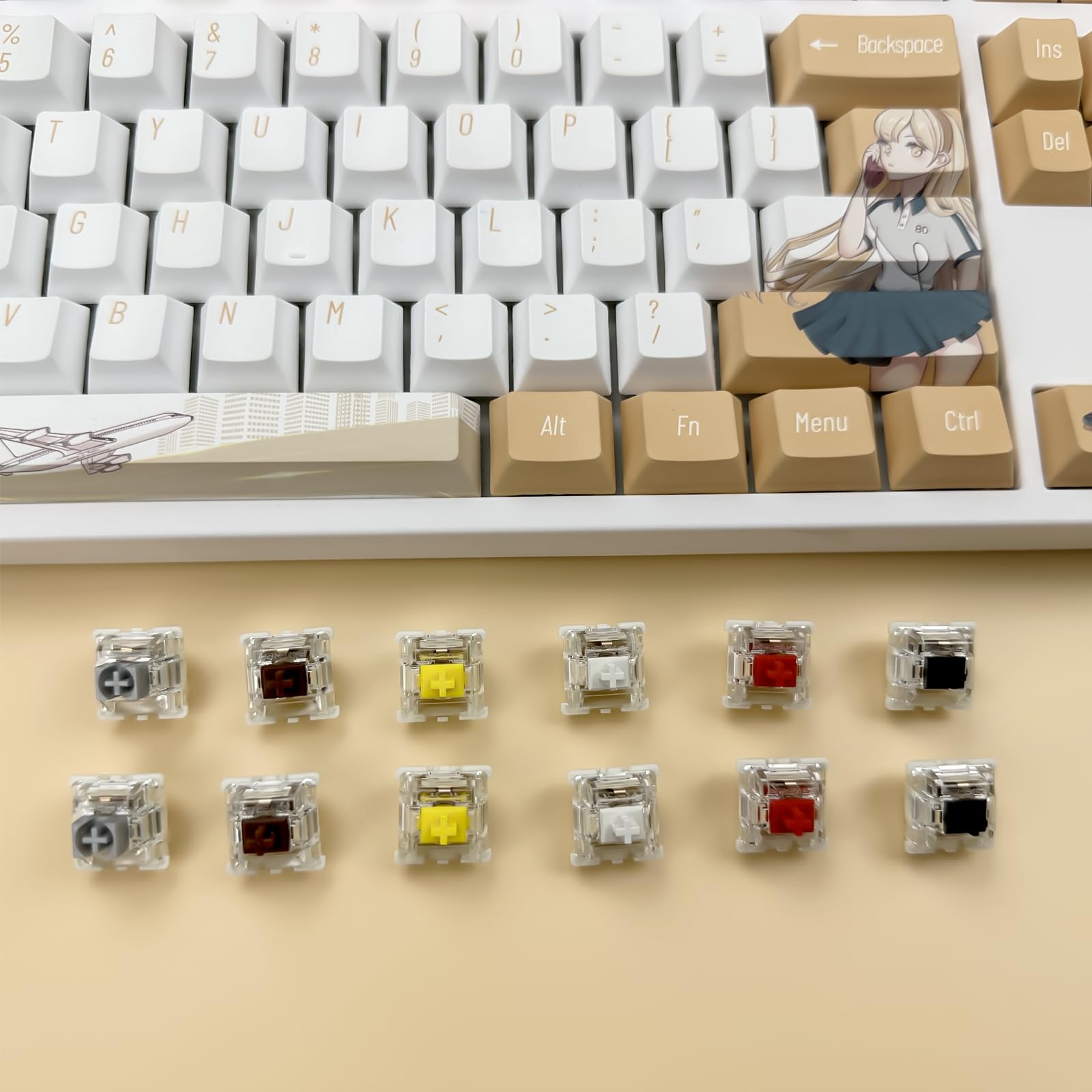 Zjmehty Gateron G Pro 3.0 Black Switches for Mechanical Keyboard,3-Pin 60gf Linear/Pre-Lubed/Pin-enhanced Switches(108pcs,Black,3-Pin)