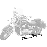 Black Widow Compact Adjustable Motorcycle Dolly - 800 lb. Capacity | Easily move dirt bikes up to medium motorcycles into tight spaces in your garage or shop