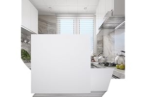 Sunnyglade 12-Pack Drop Ceiling Tile 2ft x 2ft, Smooth White PVC Ceiling Panel 24 x 24in, 4mm thicknesses Waterproof Reusable and Fire-Rated, 48 Sq. Ft (12, White)