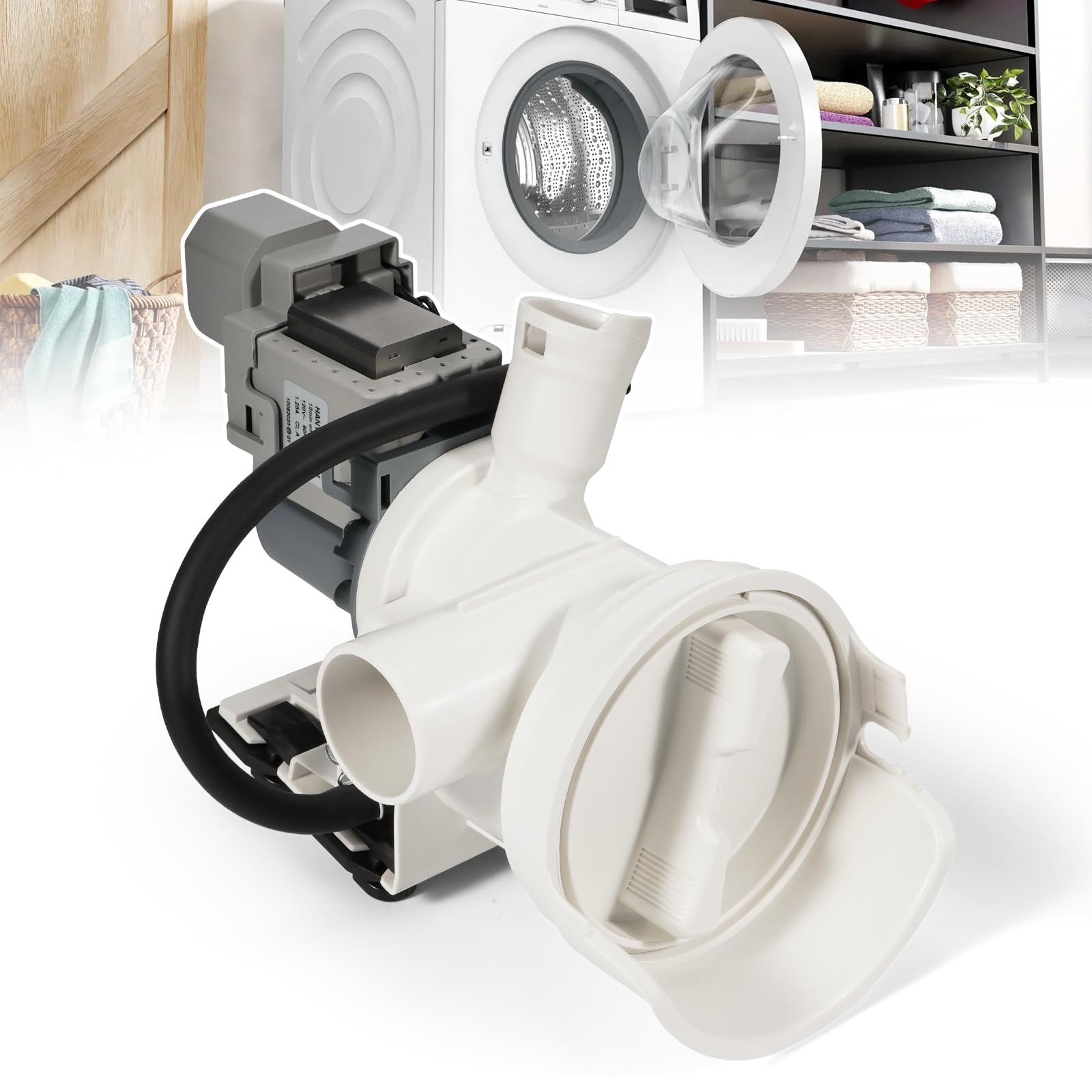 Photo 1 of Ytrica 00436440 Drain Pump Compatible with Bosch Washer Washing Machine - Replace 436440, 1106007, 0436440, AP3764202, 00674704, PS11749833, 00703146 | 10min on, 50min off, 120V