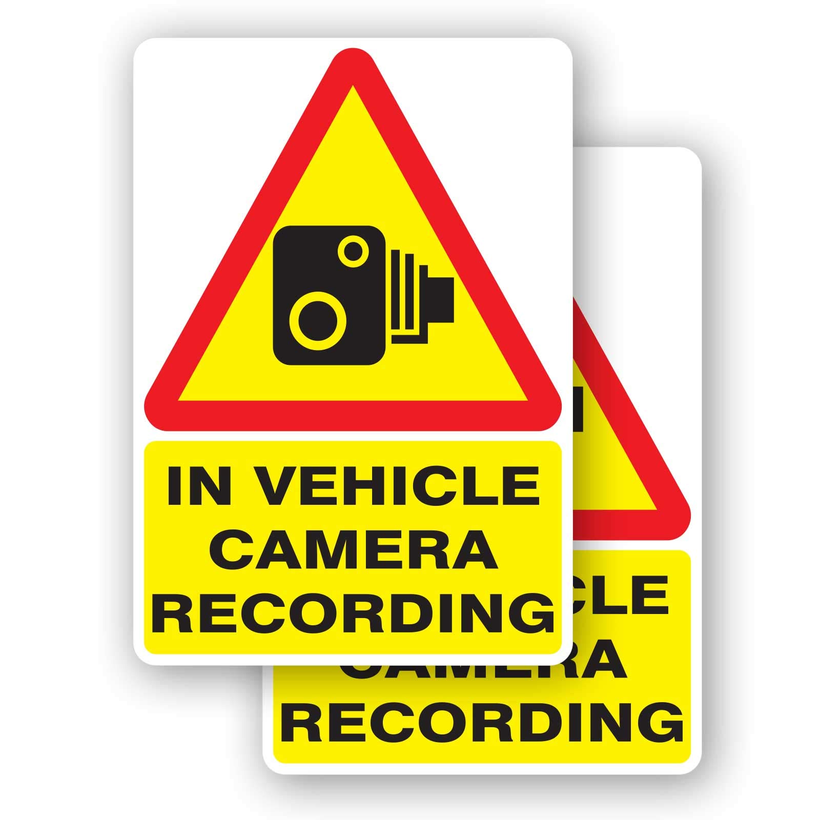 1 x Printwhizz Ltd Vehicle Camera Recording Vinyl Sticker 100x70mm