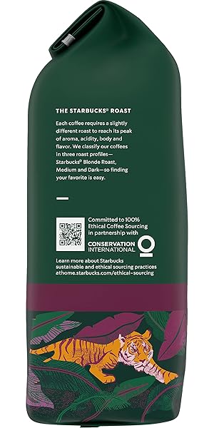 STARBUCKS WHOLE COFFEE BEANS, DARK ROAST HOT OR ICED COFFEE, SINGLE-ORIGIN SUMATRA, 12 OZ