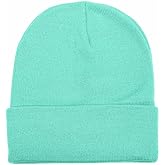 Gelante Men Women Warm Knit Cuffed Plain Beanie Hat Skull Cap.