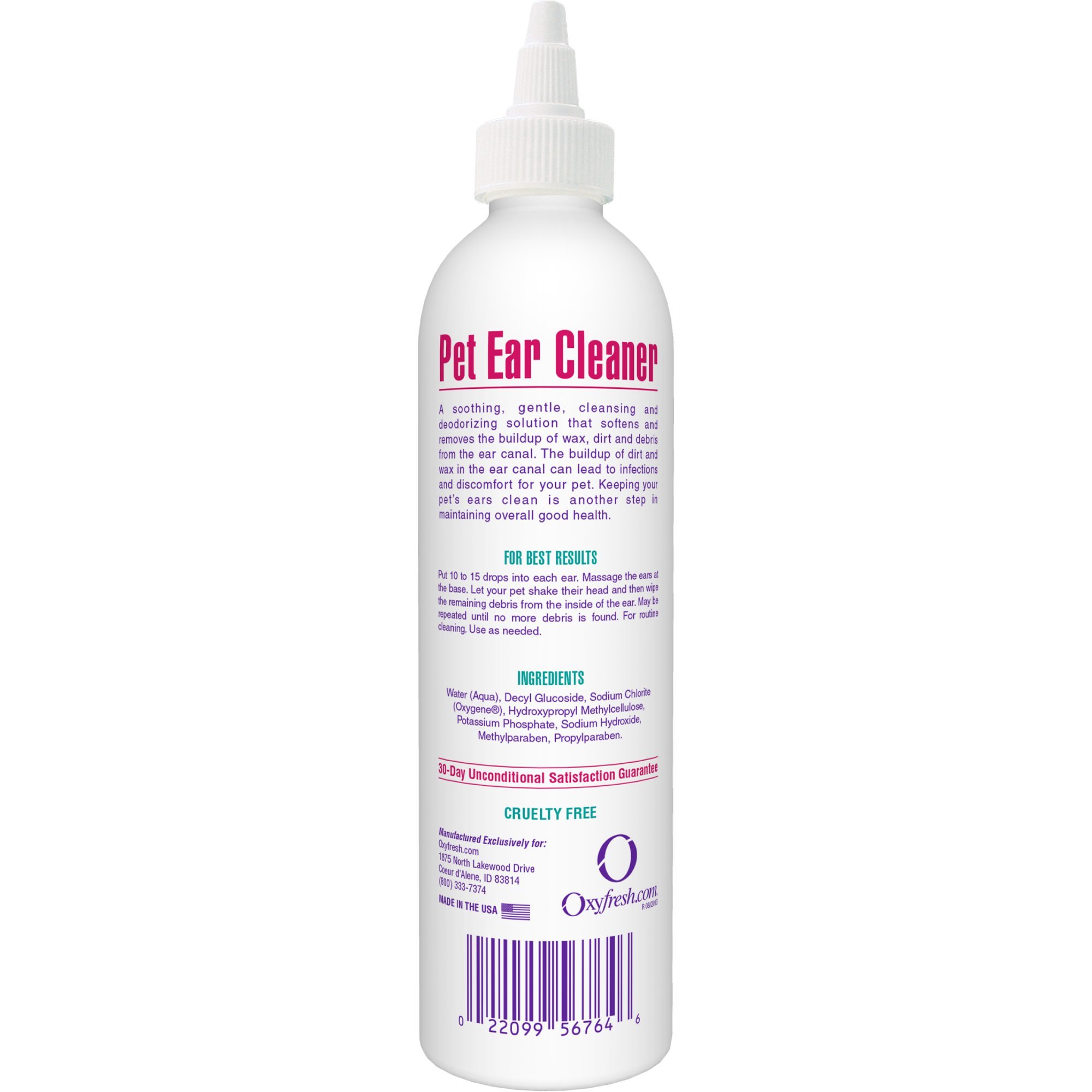 Pet Ear Cleaner with Oxygene by Oxyfresh, 8 oz. Gentle and Safe for All 767715004449 eBay