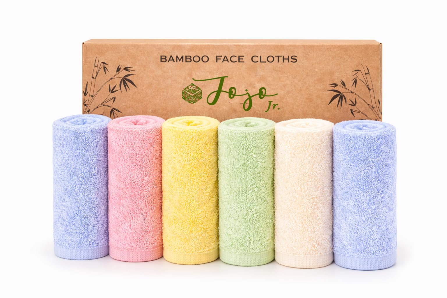 JoJo Jr. Flannel Face Cloth(Pack of 6) Reusable Face Towels(25 * 25 cm) Face Cloths for Washing Face Baby Wash Cloth Body & Face Towel (Multicolour, Regular)