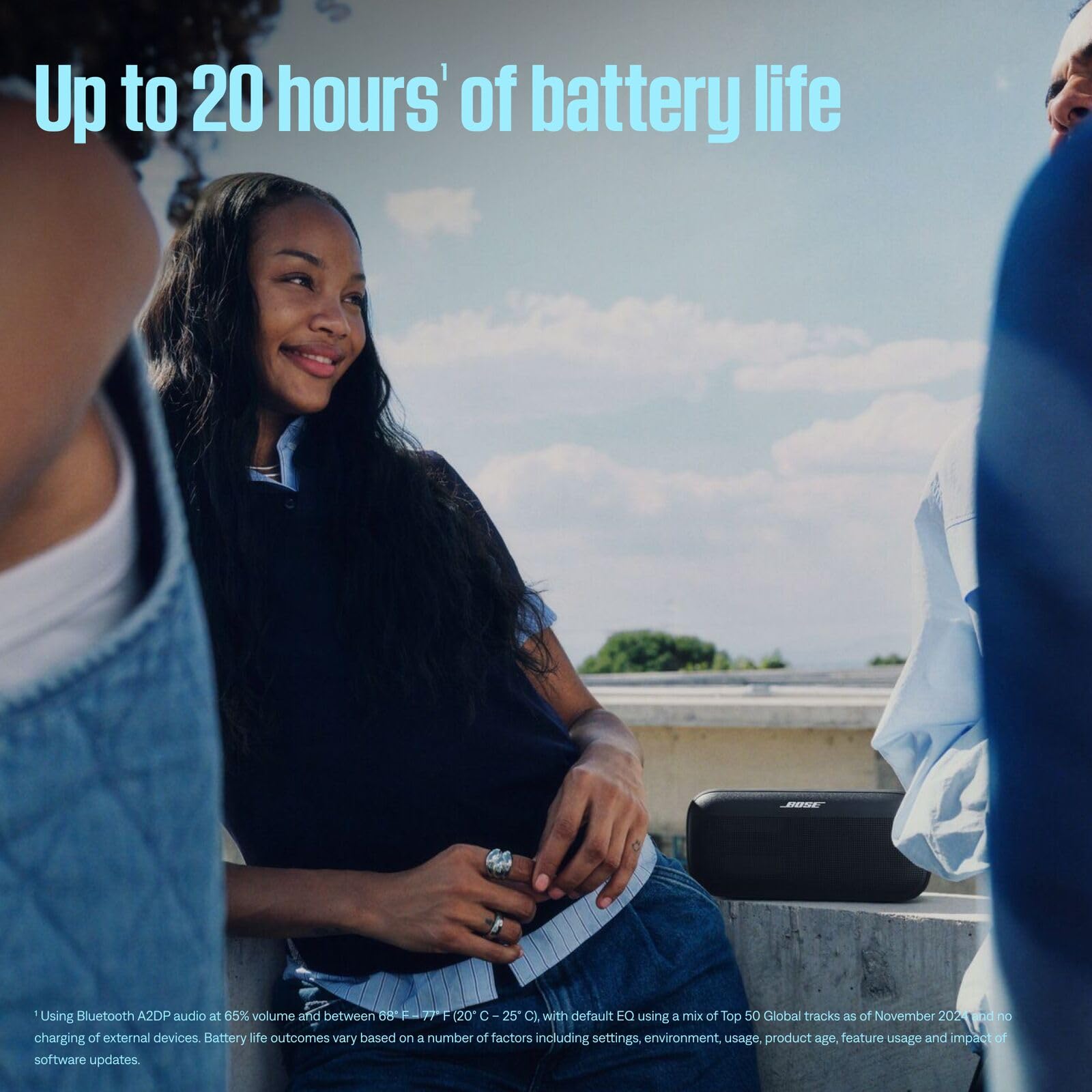 Bose SoundLink Plus: Bluetooth-Boombox, kabelloser Außen-Lautsprecher mit bis zu 20 Stunden Akkulaufzeit, Schwarz 6