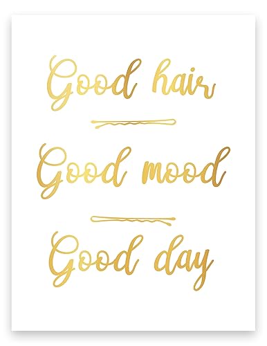 Amazon Com Good Hair Good Mood Good Day Decor Fashion Beauty Wall