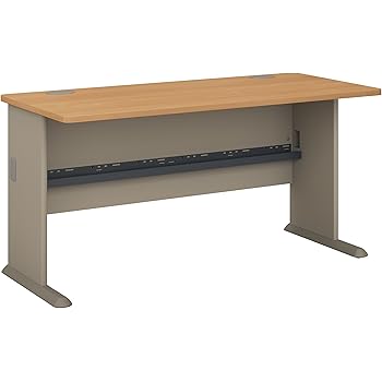 Amazon.com: Bush Business Furniture Series A 60W Desk in Light Oak and