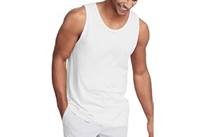 Hat and Beyond Mens Tank Top Soft Performance Boxing Gym Shirts Plain Muscle Tee