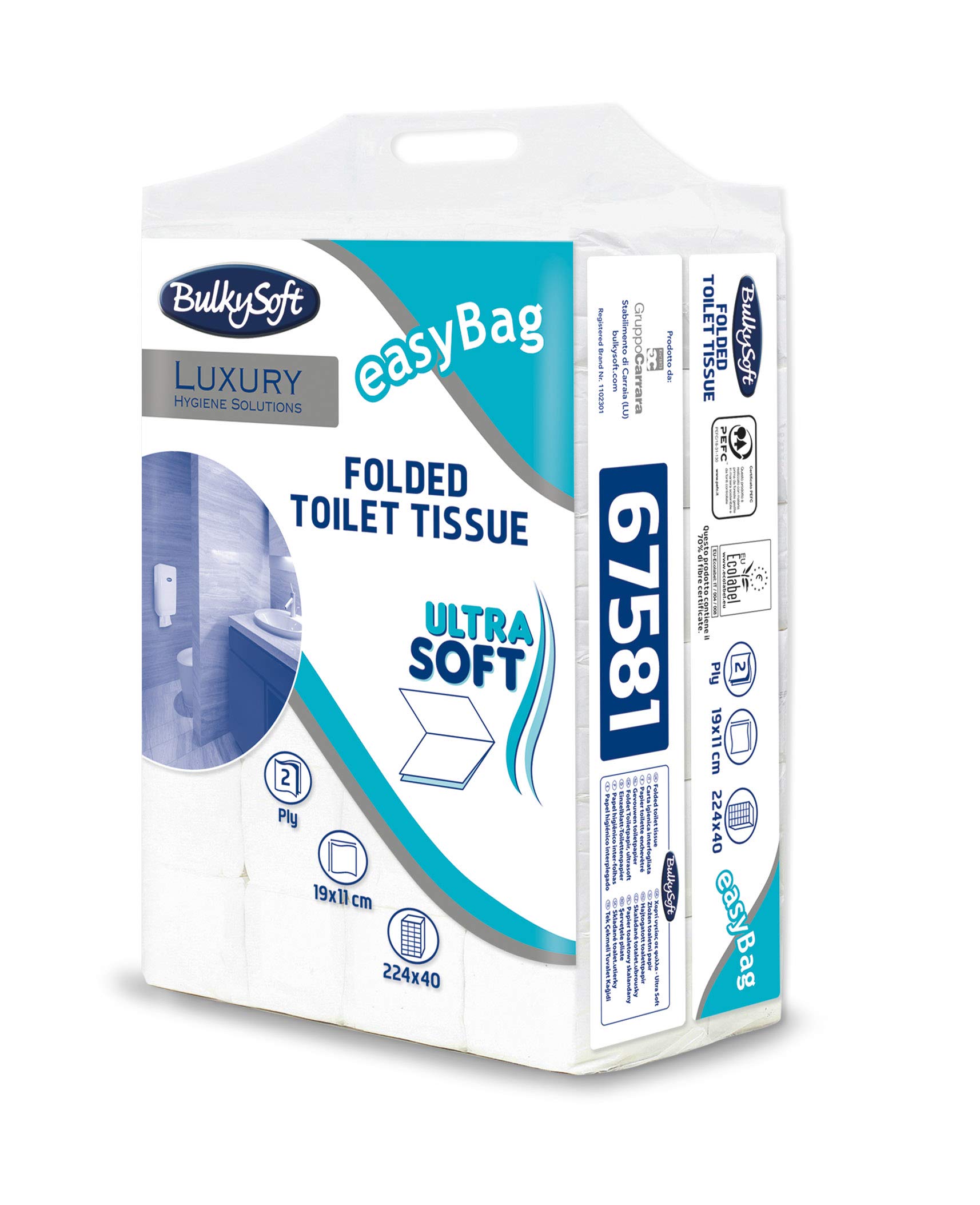 Bulky Soft 67581 Interspersed Toilet Paper