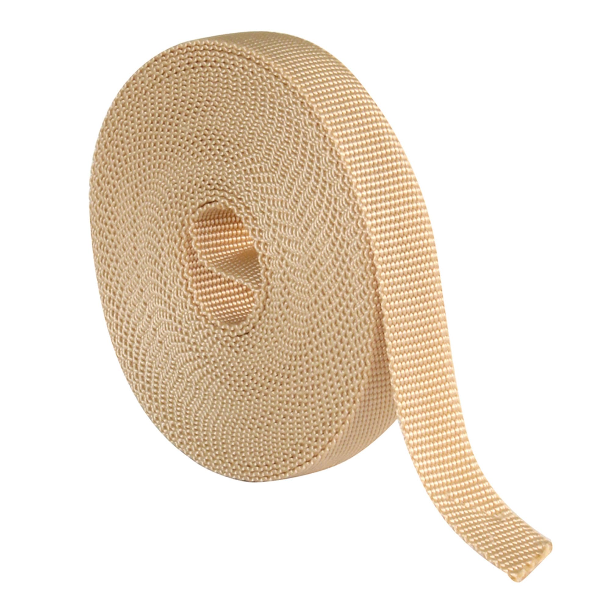 Amig - Roller Blind Tape | Replacement Rope for Soft and Stiff Touch Blind Rolls | UV Resistant and Abrasion Resistant Ivory | Dimensions: 18mm x 6m | Ivory