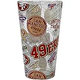 FOCO NFL unisex-adult NFL Team Logo Barware Drink 16oz Pint Glass | NFL, unisex-adult, Barware, Drink