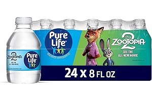 Pure Life Purified Water Bottles, 24 Pack - Still Bottled Water Enhanced with Minerals for a Crisp Taste, Plastic Bottles - 8 Fl Oz