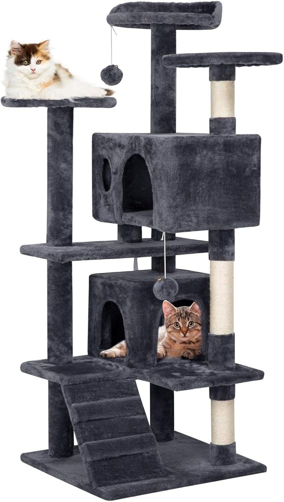 Yaheetech 51 inches Cat Tree Pet Furniture Play House for