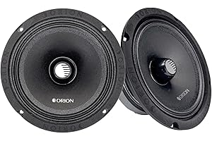 ORION Cobalt CM654 High Efficiency 6.5" Mid-Range Bullet Loudspeakers, 1000W Max Power, 250W RMS, 4 Ohm, 1.5" Voice Coil - Pro Car Audio Stereo, Midrange Speakers (Pair)