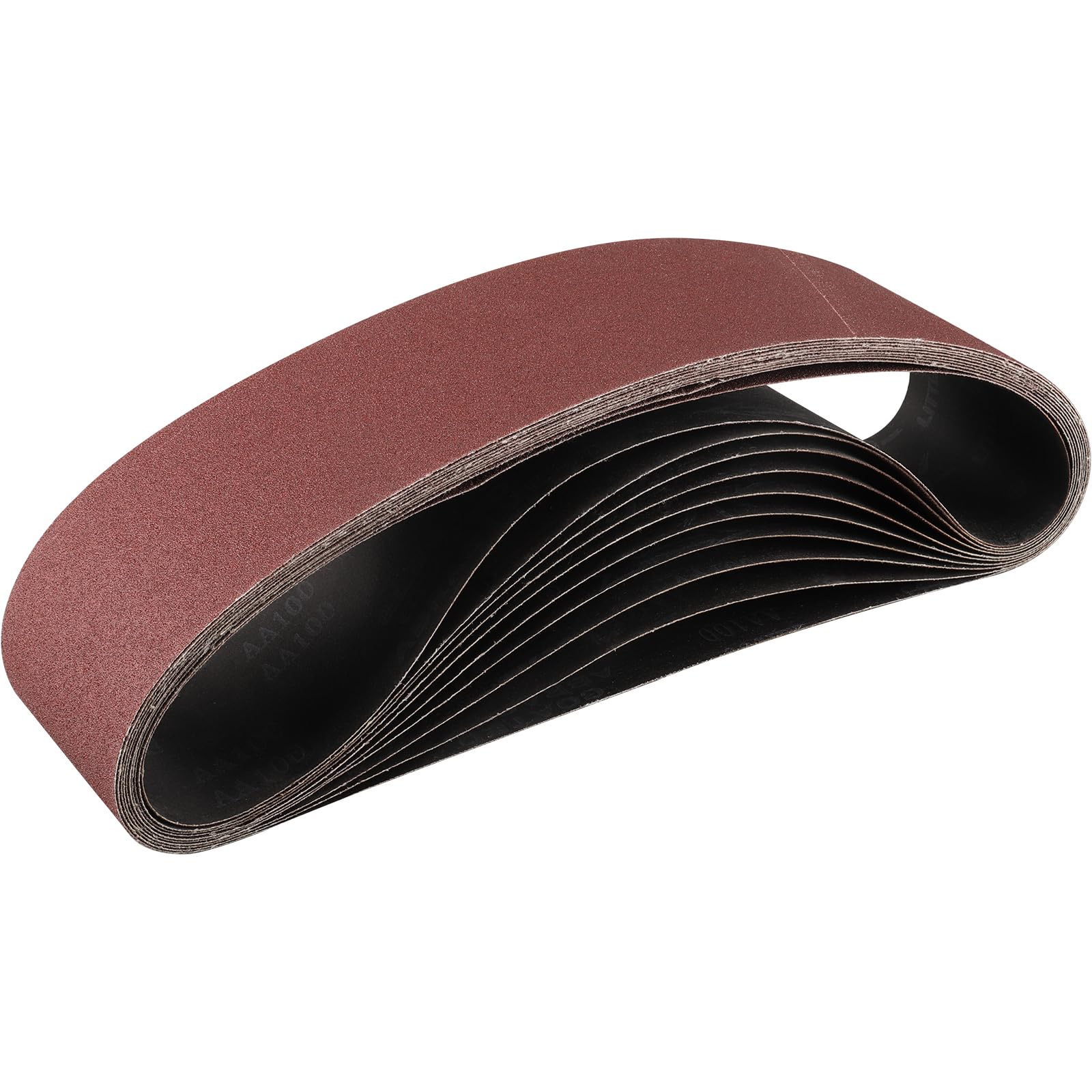 STEBRUAM Sanding Belt 100 x 915 mm,10PCS 120 Grit