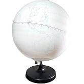 GSC International GLBWO Plastic Gsc Write-On Dry Erase Globe, White, 32 Centimeters