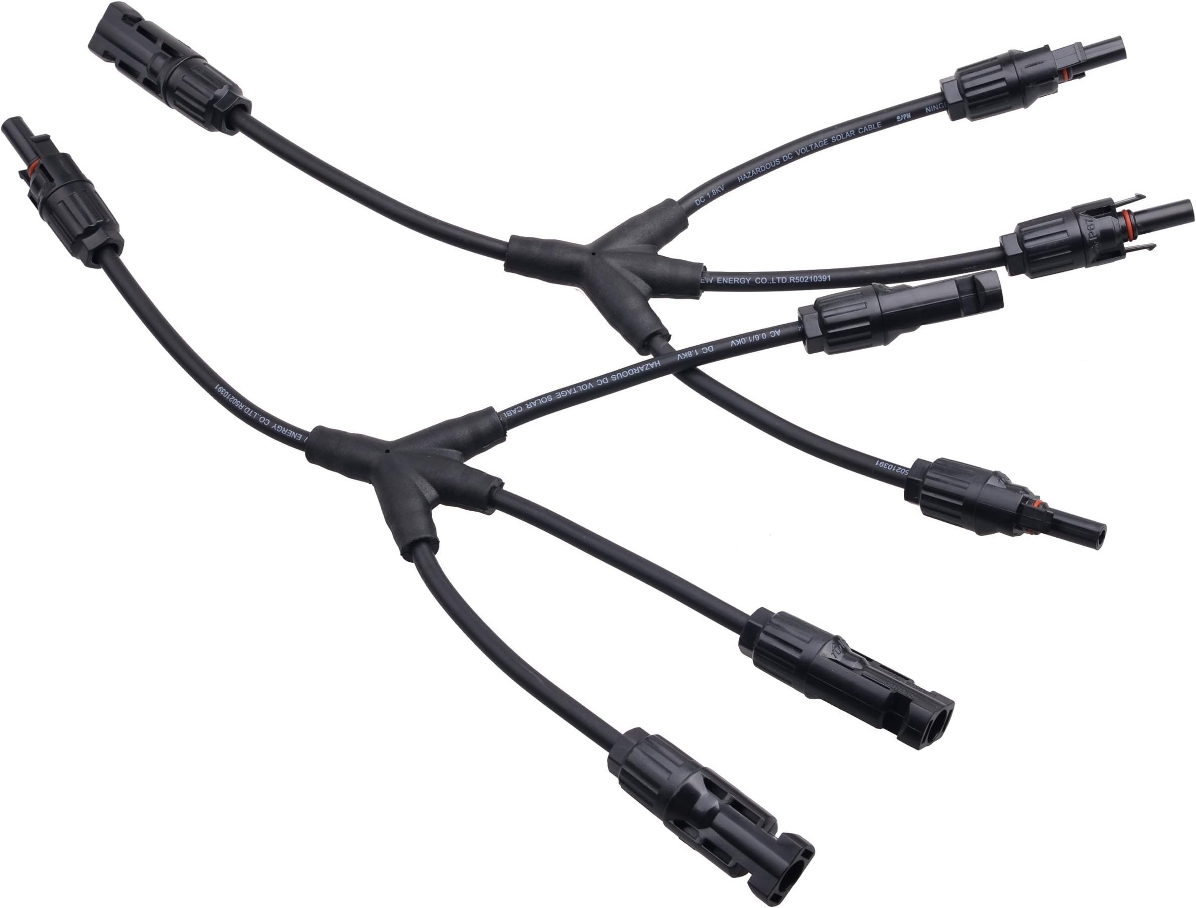 SolarEpic Y Branch Connector Solar Panel Parallel Connection 1M3F+3M1F