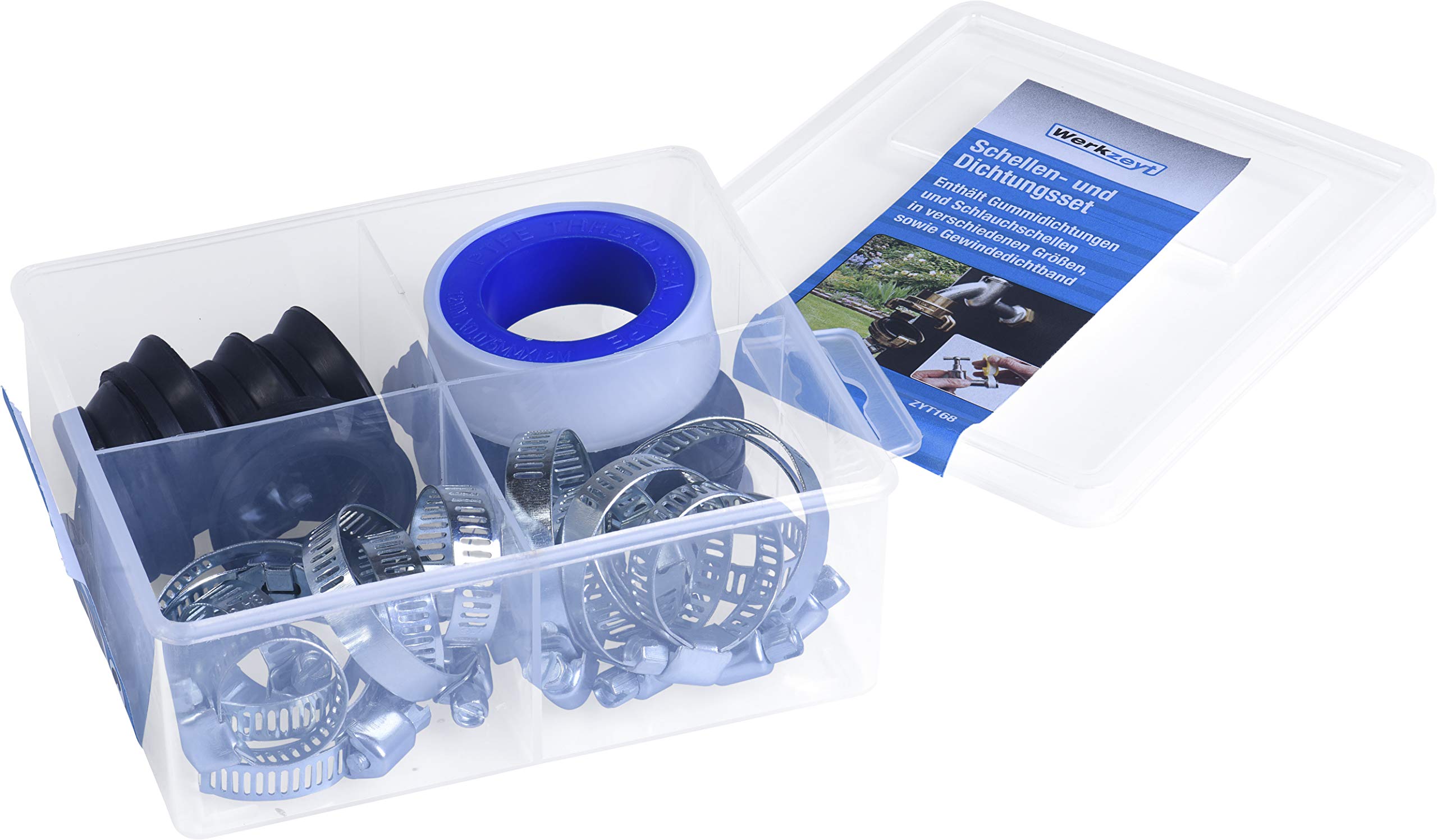 Werkzeyt Assortment 30 Pieces ? for Various fuses and of Garden Stainless Clamps and Seals/Hose attachments / ZYT168, Varying