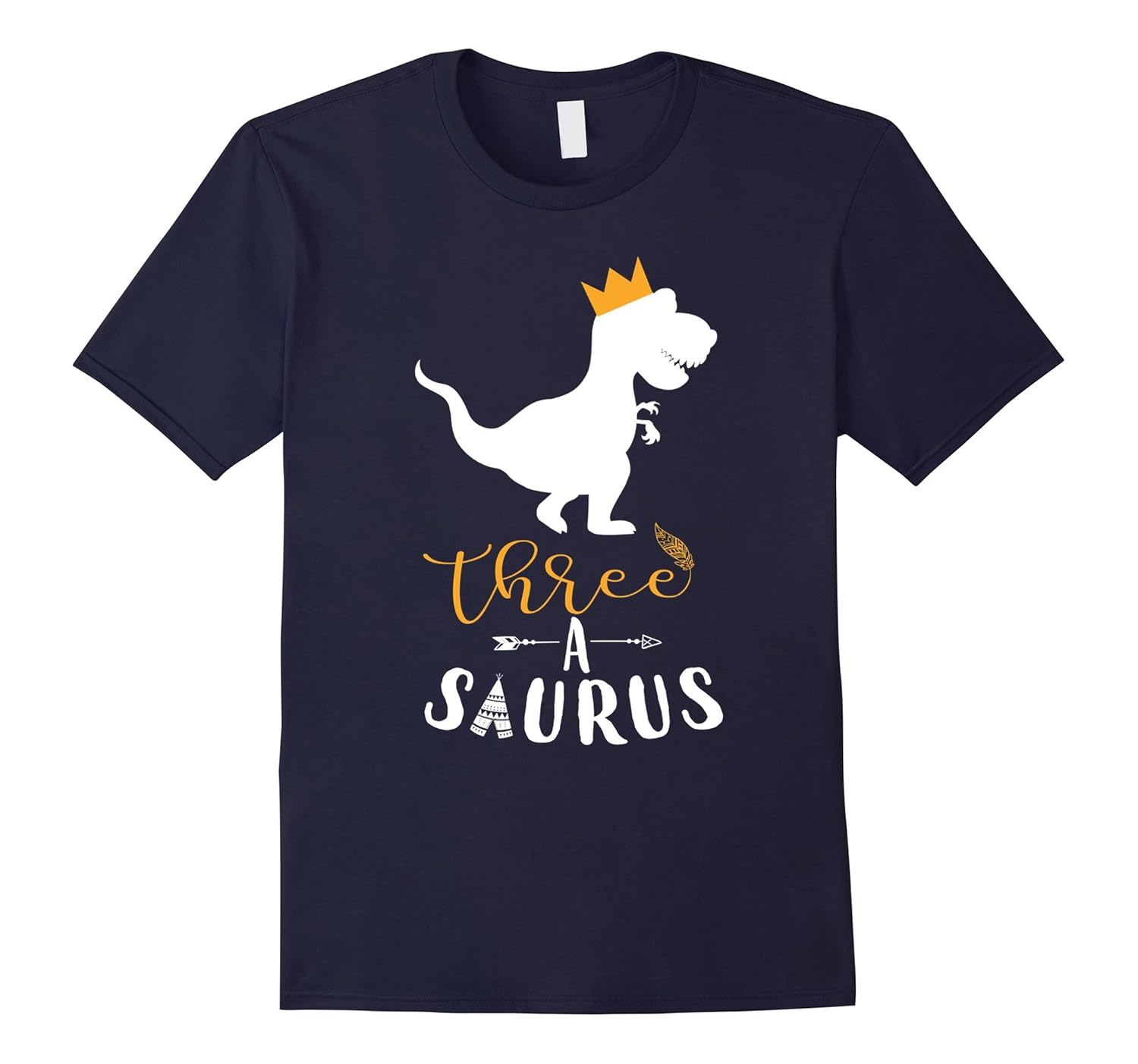 Funny Three A Saurus T-Shirt Matching Dinosaur Family Gifts-ANZ