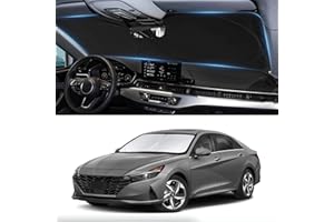 INSAUTO Custom Fit Sunshade for Elantra Windshield Sun Shade for 2021-2024 2025 2026 Hyundai Elantra Accessories Heat Insulation and Cooling Front Window Cover for Windshield for Elantra Interior Protection